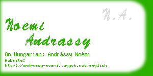 noemi andrassy business card