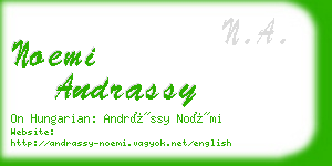 noemi andrassy business card